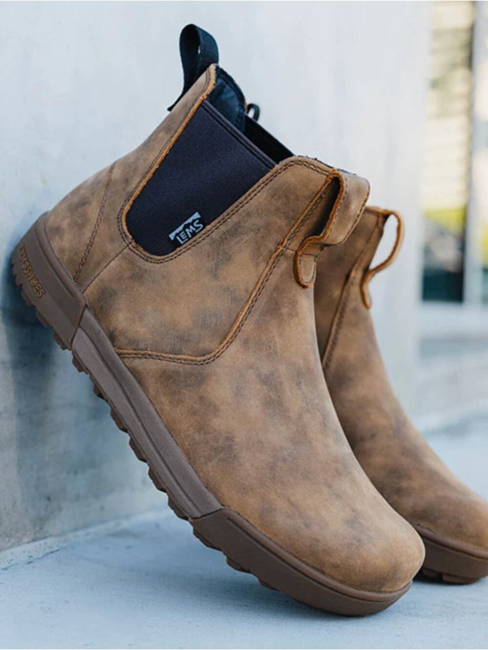 Lems Chelsea Boot Tuff in Rustic, Size 12 Men / 13.5 Women